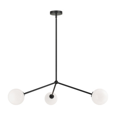 Mid. Chandeliers Glass Down by Matteo Lighting ( 423 | C81703BKOP Novo ) 