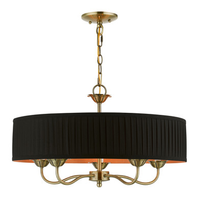 Mid. Chandeliers Drum Shade by Livex Lighting ( 107 | 41865-01 Harrington ) 