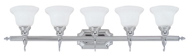 Bathroom Fixtures Five+Lights by Livex Lighting ( 107 | 1285-05 French Regency ) 