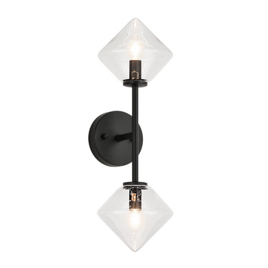 Sconces Double Glass by Matteo Lighting ( 423 | W81742BKCL Novo ) 