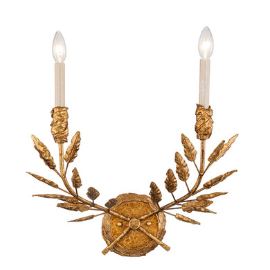 Sconces Double Candle by Lucas + McKearn ( 175 | SC7407G-2 Palm d'Or ) 
