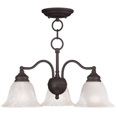 Mid. Chandeliers Glass Down by Livex Lighting ( 107 | 1343-07 Essex ) 