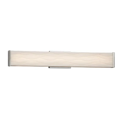 Bathroom Fixtures Cylindrical / Linear by Justice Designs ( 102 | PNA-8605-WAVE-NCKL Porcelina ) 