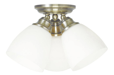 Flush Mounts Cage Style by Livex Lighting ( 107 | 13664-01 Somerville ) 