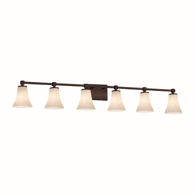 Bathroom Fixtures Five+Lights by Justice Designs ( 102 | CLD-8426-20-DBRZ Clouds ) 