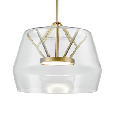 Pendants Glass Down by Kuzco Lighting ( 347 | PD61418-CL/BG Deco ) 