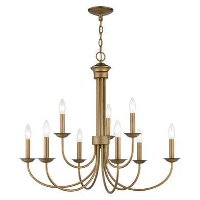 Mid. Chandeliers Candle by Livex Lighting ( 107 | 42687-48 Estate ) 