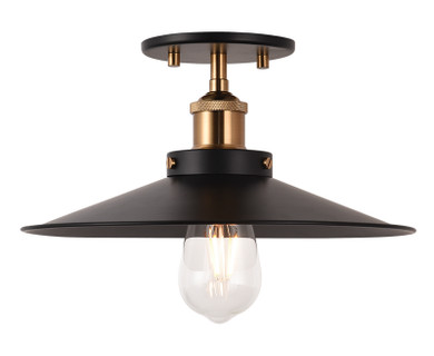 Semi-Flush Mts. Glass Down by Matteo Lighting ( 423 | X46112AGBK Bulstrode'S Workshop ) 