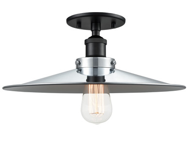 Semi-Flush Mts. Glass Down by Matteo Lighting ( 423 | X46113BKCH Bulstrode'S Workshop ) 