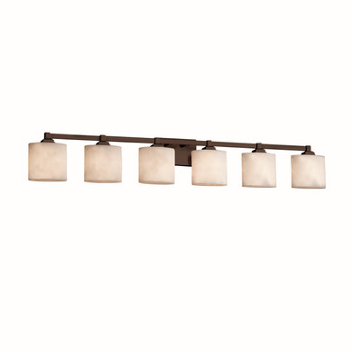 Bathroom Fixtures Five+Lights by Justice Designs ( 102 | CLD-8436-30-DBRZ-LED6-4200 Clouds ) 