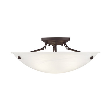 Semi-Flush Mts. Bowl Style by Livex Lighting ( 107 | 4274-07 Oasis ) 