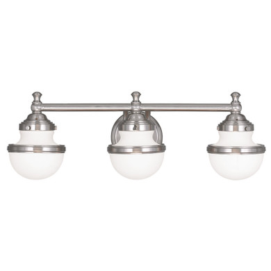 Bathroom Fixtures Three Lights by Livex Lighting ( 107 | 5713-91 Oldwick ) 