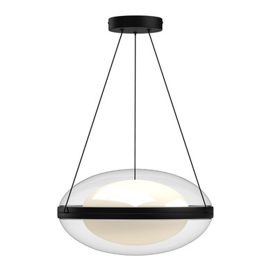 Pendants Glass Down by Kuzco Lighting ( 347 | PD76316-BK/OP-UNV Virgo ) 