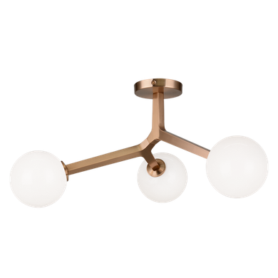 Semi-Flush Mts. Geometric/Linear by Matteo Lighting ( 423 | X81503AGOP Rami ) 