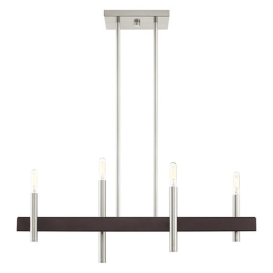 Linear/Island 4 Light + by Livex Lighting ( 107 | 49334-91 Denmark ) 