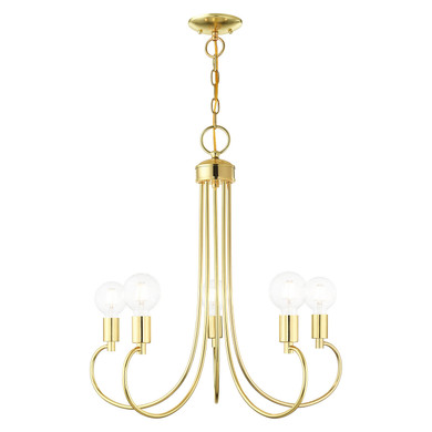 Mid. Chandeliers Candle by Livex Lighting ( 107 | 42925-02 Bari ) 