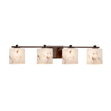 Bathroom Fixtures Four Lights by Justice Designs ( 102 | FAL-8444-30-DBRZ-LED4-2800 LumenAria ) 