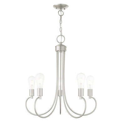 Mid. Chandeliers Candle by Livex Lighting ( 107 | 42925-91 Bari ) 