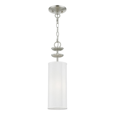 Mini Pendants Drum Shade by Livex Lighting ( 107 | 42981-91 Brookdale ) 