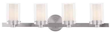 Bathroom Fixtures Four Lights by Livex Lighting ( 107 | 1544-91 Manhattan ) 