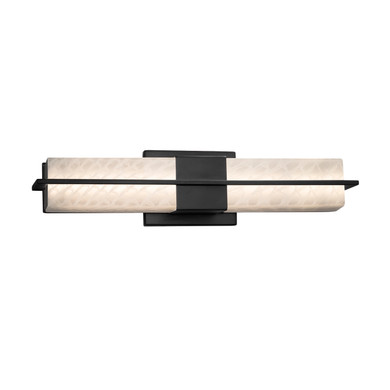 Bathroom Fixtures Cylindrical / Linear by Justice Designs ( 102 | FSN-9051-WEVE-MBLK Fusion ) 