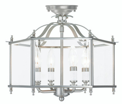 Semi-Flush Mts. Candle by Livex Lighting ( 107 | 4398-91 Livingston ) 