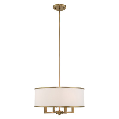 Mini Chandeliers Drum Shade by Livex Lighting ( 107 | 62615-01 Park Ridge ) 