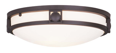 Flush Mounts Bowl Style by Livex Lighting ( 107 | 4487-07 Titania ) 