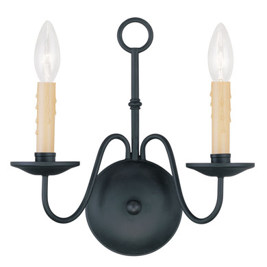 Sconces Double Candle by Livex Lighting ( 107 | 4492-04 Heritage ) 