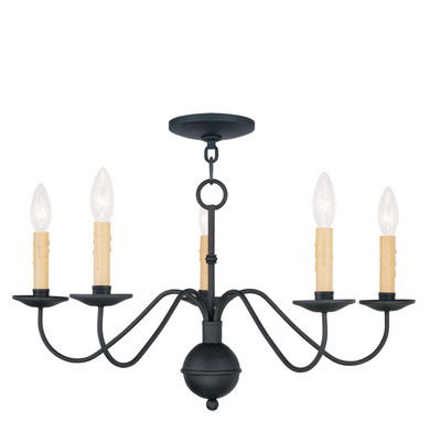 Mid. Chandeliers Candle by Livex Lighting ( 107 | 4495-04 Heritage ) 