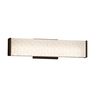 Bathroom Fixtures Cylindrical / Linear by Justice Designs ( 102 | FSN-8601-WEVE-DBRZ Fusion ) 