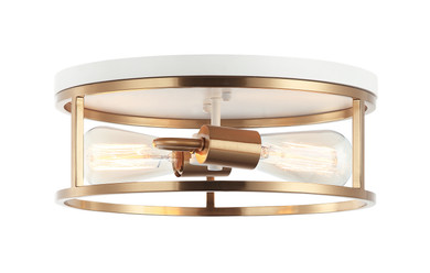 Flush Mounts Cage Style by Matteo Lighting ( 423 | M15502WHAG Clarke ) 
