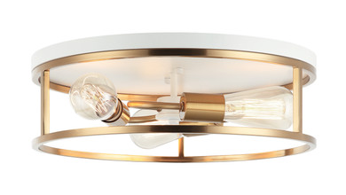 Flush Mounts Cage Style by Matteo Lighting ( 423 | M15503WHAG Clarke ) 