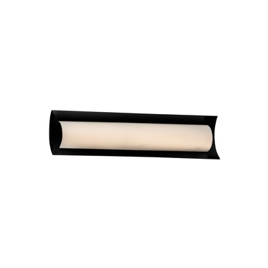 Bathroom Fixtures Cylindrical / Linear by Justice Designs ( 102 | FSN-8631-OPAL-MBLK Fusion ) 