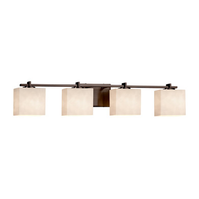 Bathroom Fixtures Four Lights by Justice Designs ( 102 | CLD-8444-55-DBRZ-LED4-2800 Clouds ) 