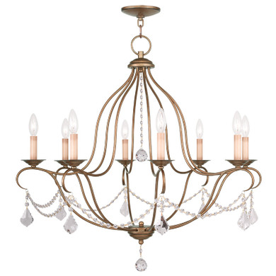 Mid. Chandeliers Candle by Livex Lighting ( 107 | 6428-48 Chesterfield ) 