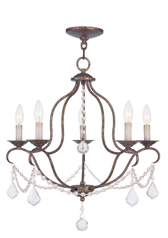 Mid. Chandeliers Candle by Livex Lighting ( 107 | 6435-71 Chesterfield ) 