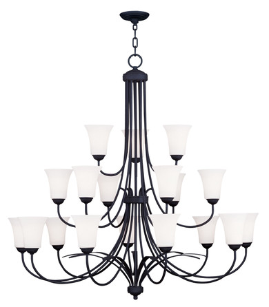 Large Chandeliers Glass Shade by Livex Lighting ( 107 | 6479-04 Ridgedale ) 