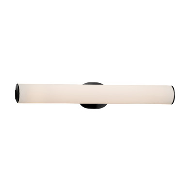 Bathroom Fixtures Cylindrical / Linear by Justice Designs ( 102 | FSN-8655-OPAL-MBLK Fusion ) 
