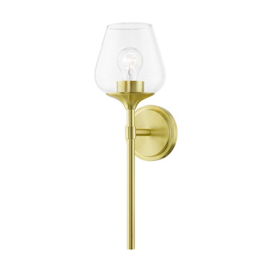 Sconces Single Glass by Livex Lighting ( 107 | 17471-12 Willow ) 
