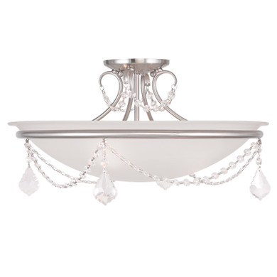 Semi-Flush Mts. Bowl Style by Livex Lighting ( 107 | 6525-91 Chesterfield ) 