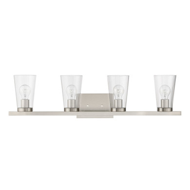 Bathroom Fixtures Four Lights by Livex Lighting ( 107 | 17624-91 Cityview ) 