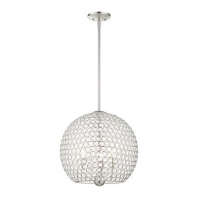 Pendants Glass Down by Livex Lighting ( 107 | 45723-91 Cassandra ) 