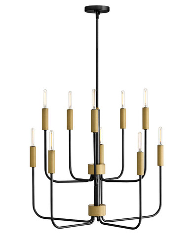 Mid. Chandeliers Candle by Lark ( 531 | 83636BK-LCB Austen ) 