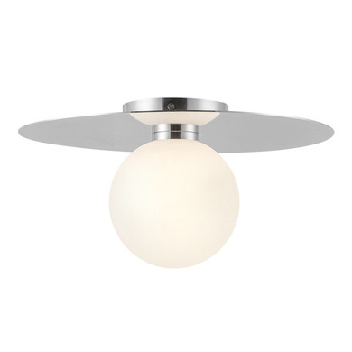 Flush Mounts Glass Down by Kuzco Lighting ( 347 | FM15514-CH-UNV Elixir ) 