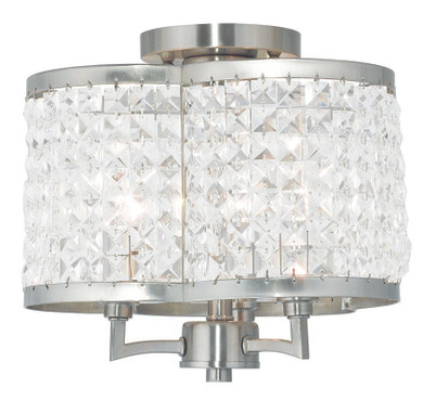 Semi-Flush Mts. Candle by Livex Lighting ( 107 | 50573-91 Grammercy ) 