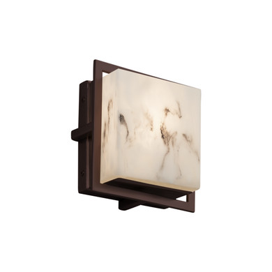 Exterior Wall Mt./Flush by Justice Designs ( 102 | FAL-7561W-DBRZ LumenAria ) 