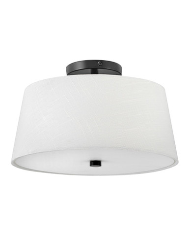 Semi-Flush Mts. Drum Shade by Lark ( 531 | 83773BK Beale ) 