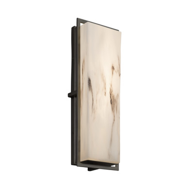 Exterior Wall Mt./Flush by Justice Designs ( 102 | FAL-7564W-MBLK LumenAria ) 