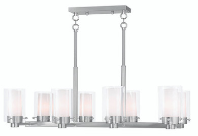 Linear/Island 4 Light + by Livex Lighting ( 107 | 50678-91 Manhattan ) 